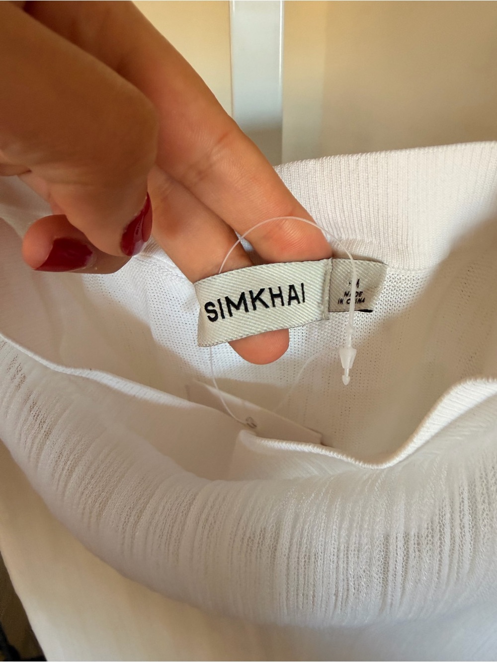SIMKHAI Kelso Skirt in White size medium - Picture 4 of 7